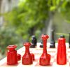Dhivehi Raazuvaa Spray Painted Red & Black with Board - Image 3