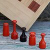 Dhivehi Raazuvaa lacquered   Red & Black with Board - Image 3